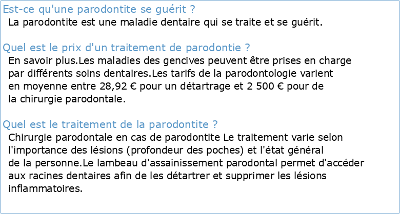 Parodontie médicale Jacques Charon
