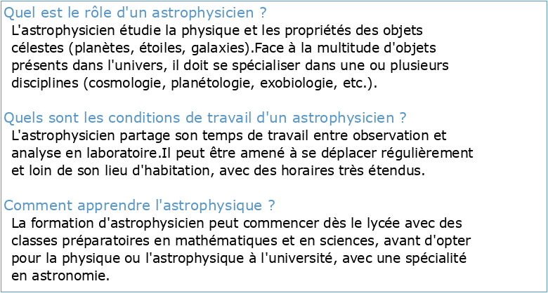 introduction à l'astrophysique: aspects observationnels