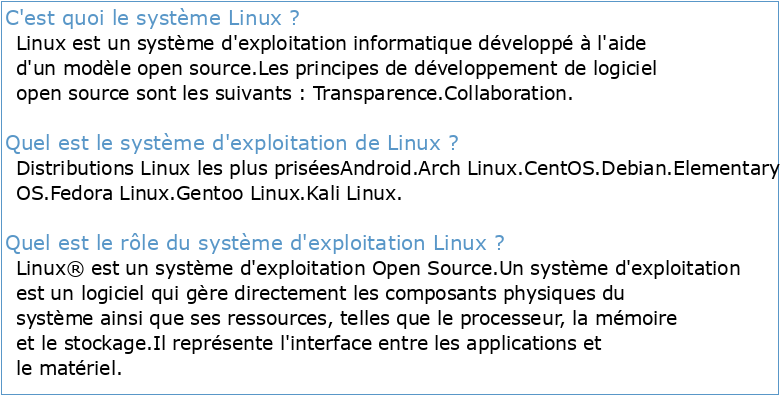 Introduction au Système d'Exploitation Linux