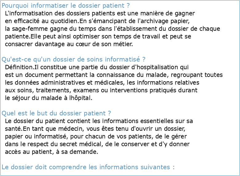 Le dossier patient informatisé : Un « corps étranger » dans le métier
