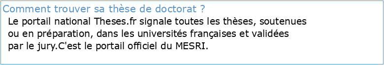 Alaâ Mrani  Thèse de doctorat  Université de Limoges