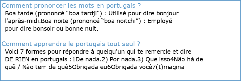 Apprendre portugais prononciation pdf