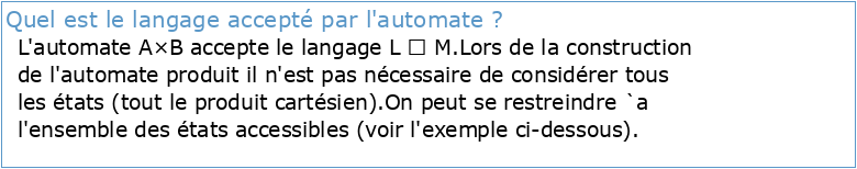 INF 302 : Langages & Automates