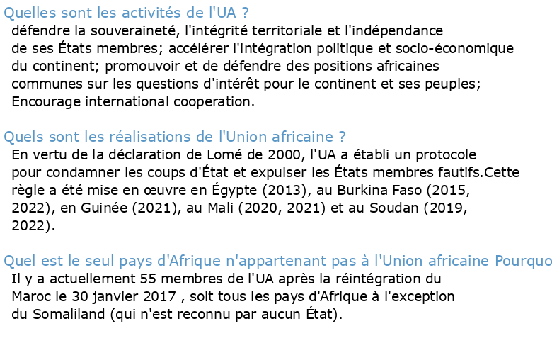 L'atelier des États Membres de l'Union Africaine Sur la Réintégration