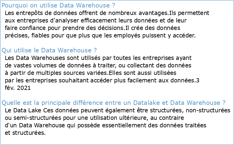 Data WareHouse