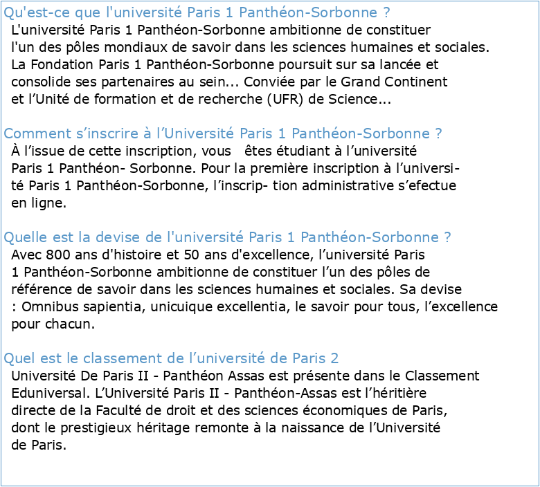 Université PANTHÉON