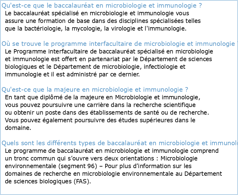 En microbiologie et immunologie