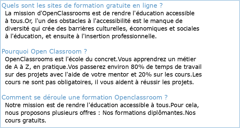 OpenClassrooms Catalogue (FR)