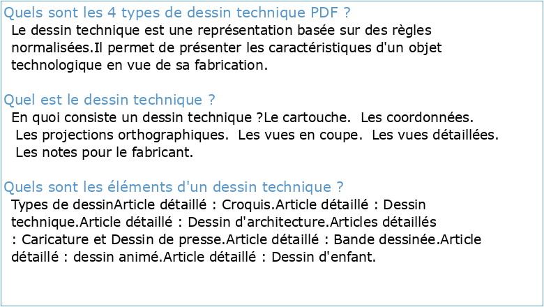 Le Dessin Technique (PDF)