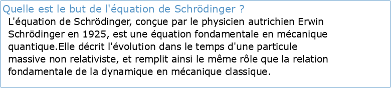 Remarques sur l'équation de Schrödinger non linéaire avec