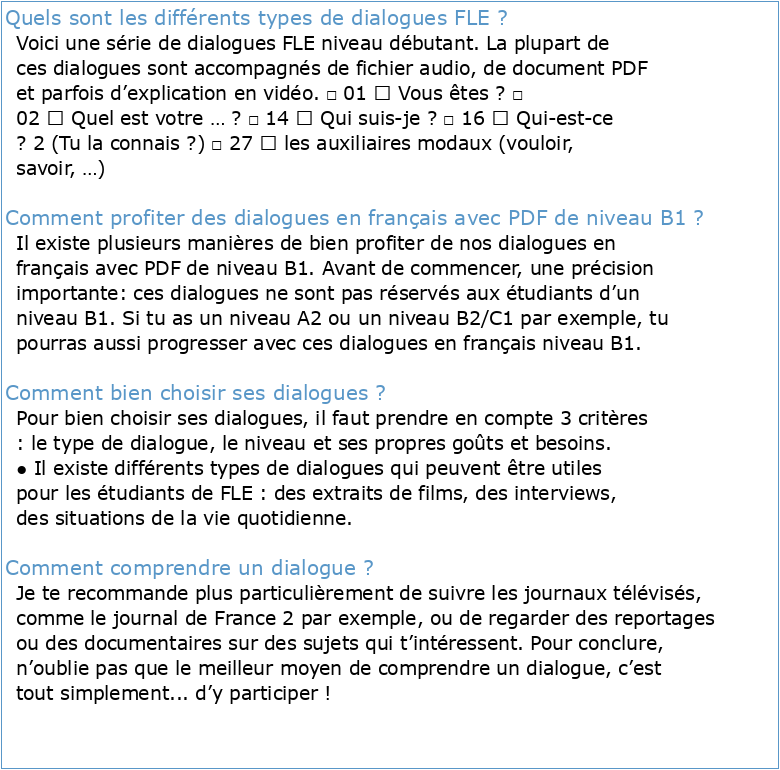 150 dialogues en français pdf gratuit