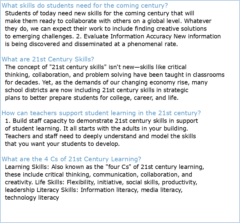 21st Century Skills: How can you prepare students for the new