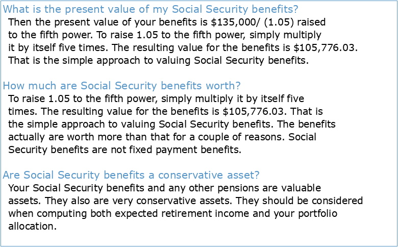 NOS 5 VALEURS  Social Security