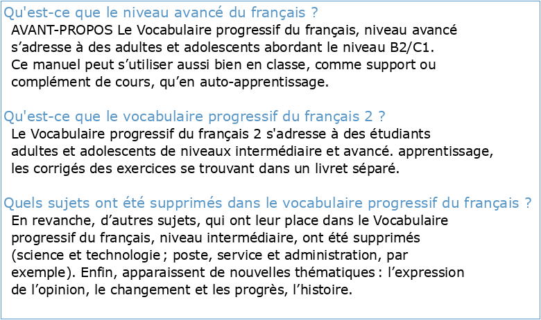 Vocabulaire Progressif du Français niveau Avancépdf