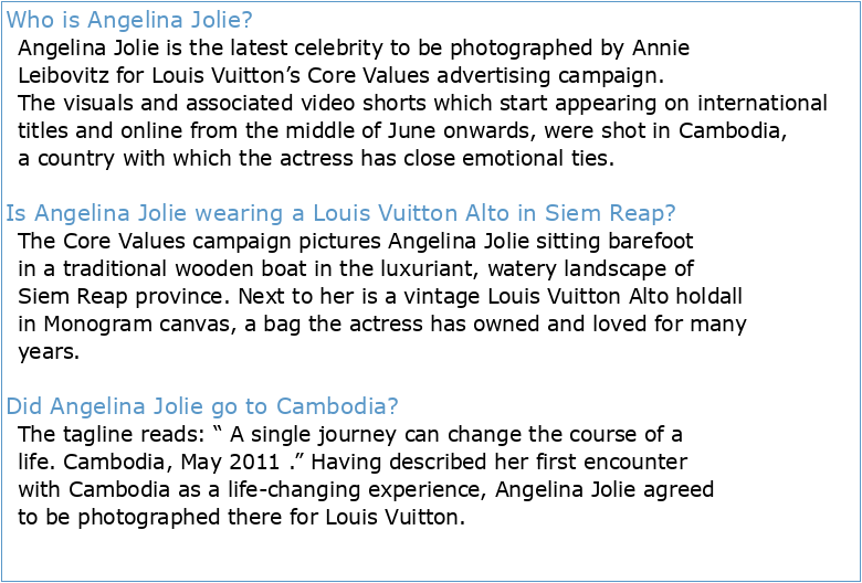 Angelina Jolie et Sean Connery roulent pour Louis Vuitton