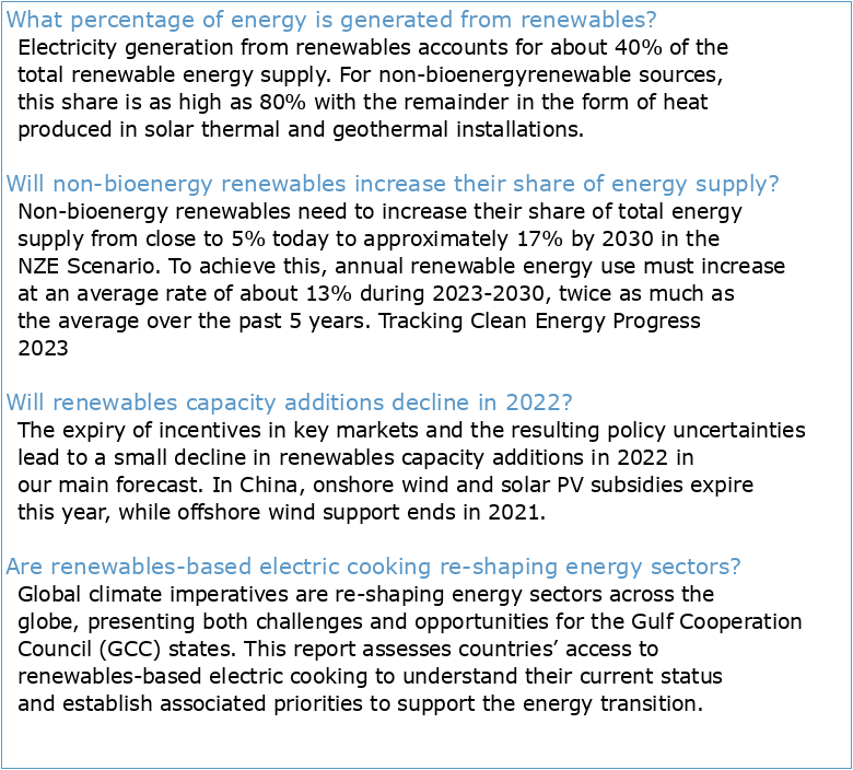 ENERGIES RENOUVELABLES 2020