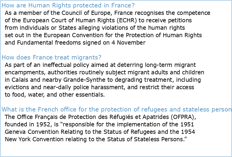 Protection of Human Rights and Vulnerable Migrants (French)