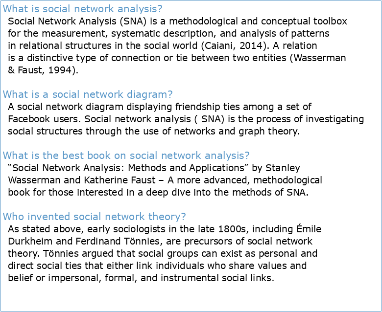 Social Network Analysis: Fundamental Concepts