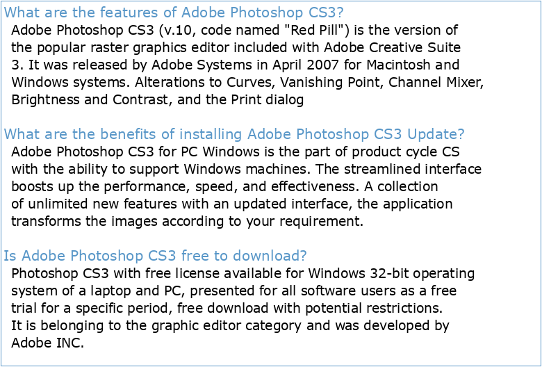 Adobe Photoshop CS3 A–Z