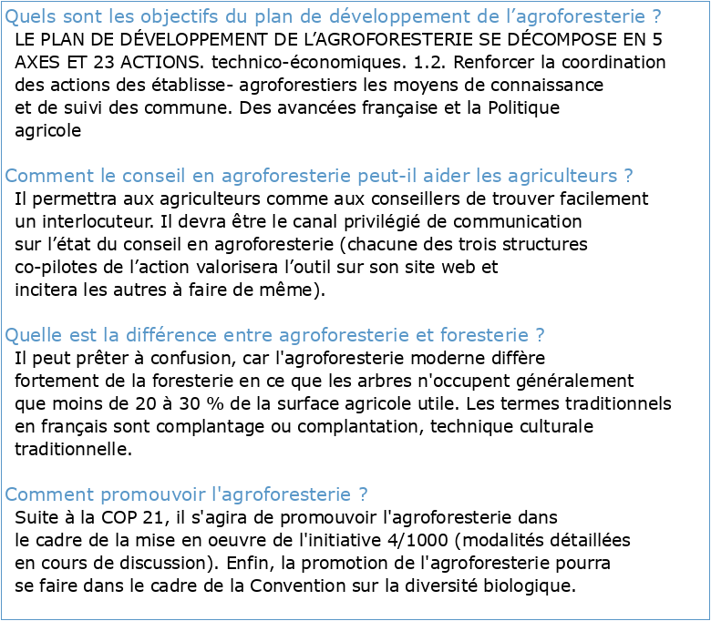 Perspectives de développement de l'agroforesterie en Sarthe