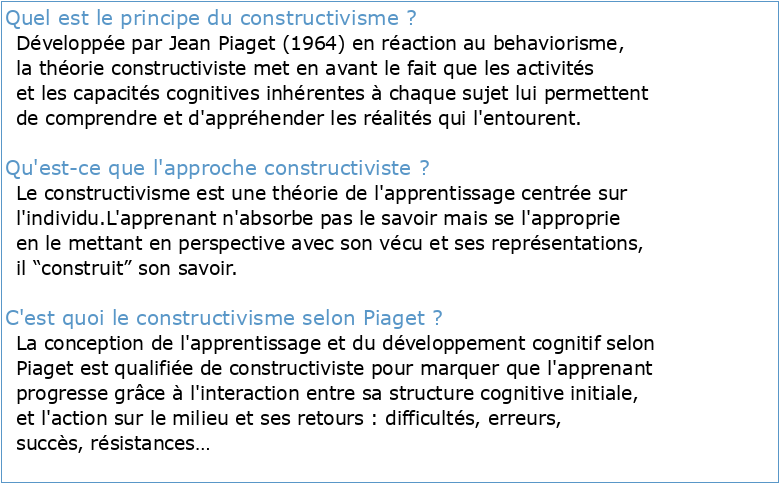 Constructivisme (psychologie)
