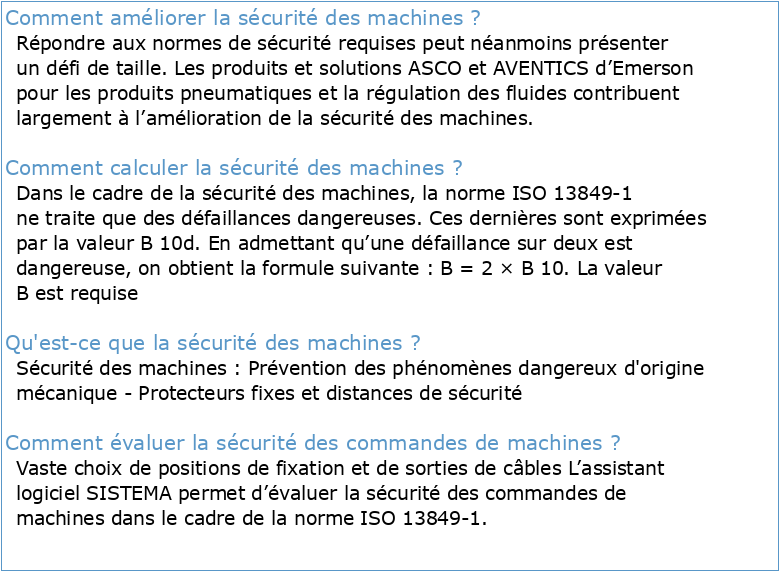 Guide de sécurité des machines 2012 / 2013