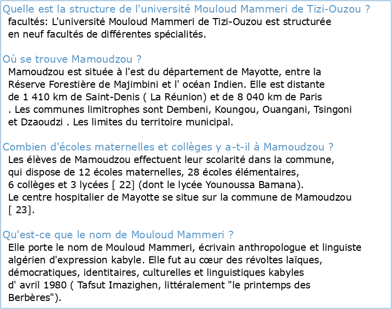 Université Mouloud Mammeri de Tizi-Ouzou