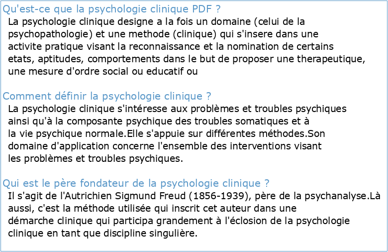Psychologie clinique lpsp1201
