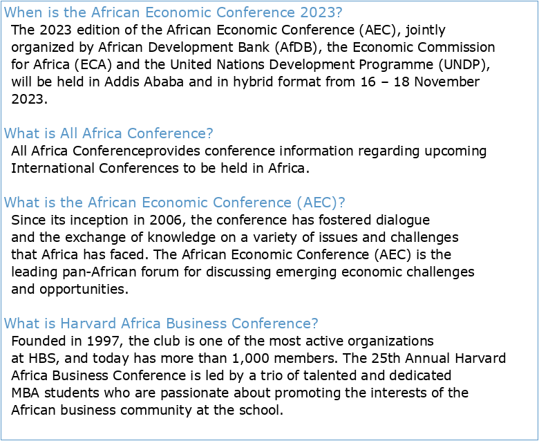 African Conference