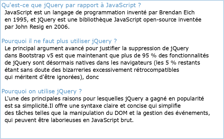 Simplifiez vos développements JavaScript avec jQuery