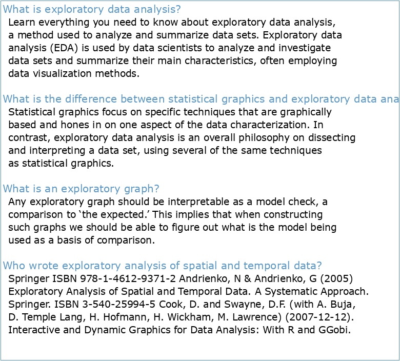 Analyse exploratoire (Exploratory Data Analysis)