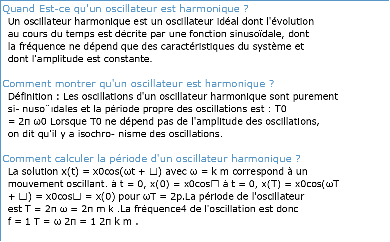 L'oscillateur harmonique quantique (suite et fin)