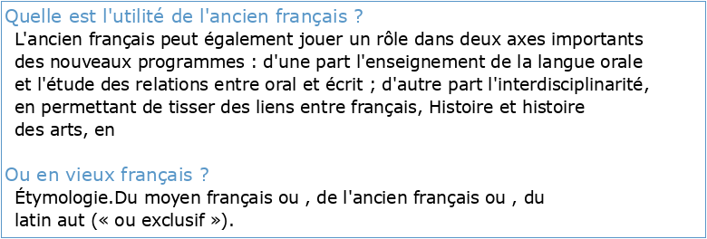 Grammaire de lAncien Français