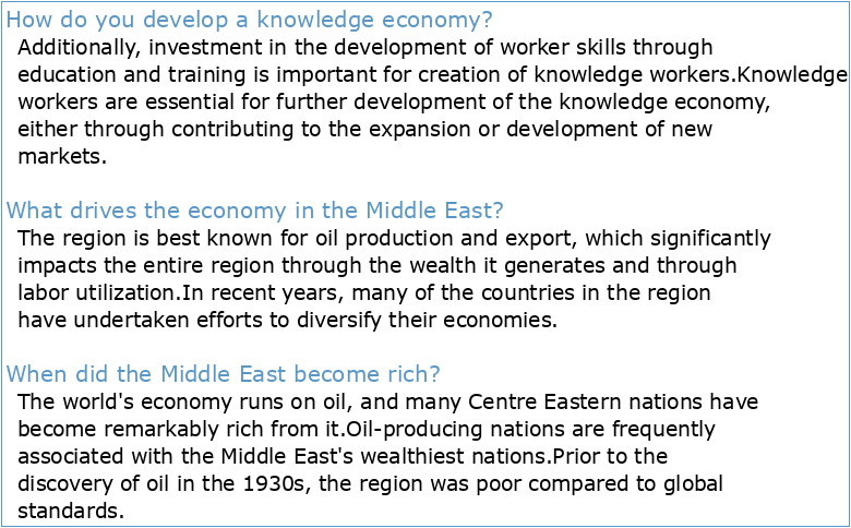 Transforming Arab Economies: Traveling the Knowledge and