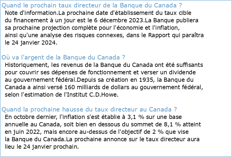 Revue de la Banque du Canada