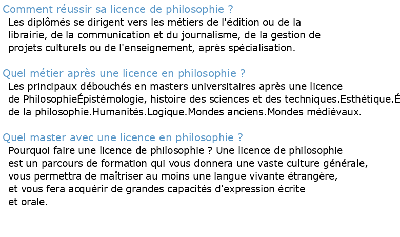 Evaluation de la licence Philosophie de l'Université Toulouse II Jean