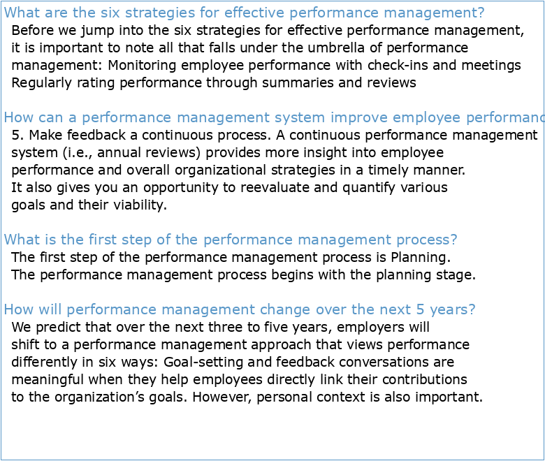 6 Performance Management