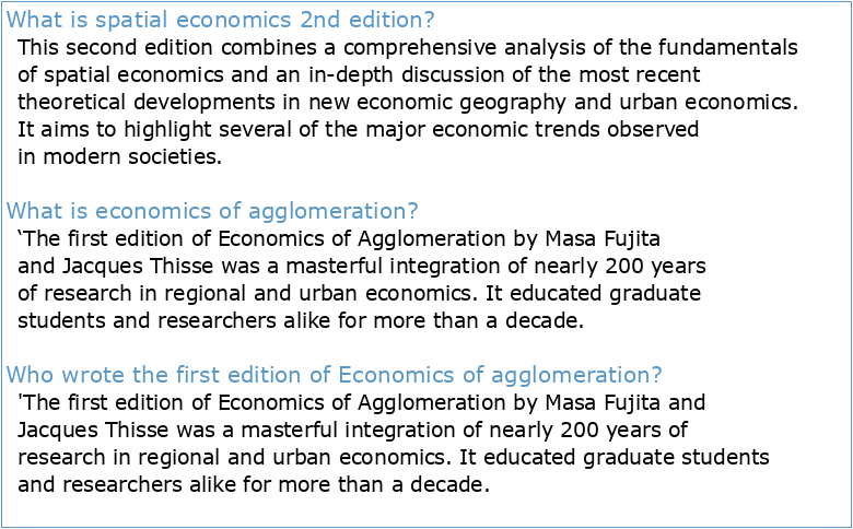 Economics of Agglomeration Second Edition