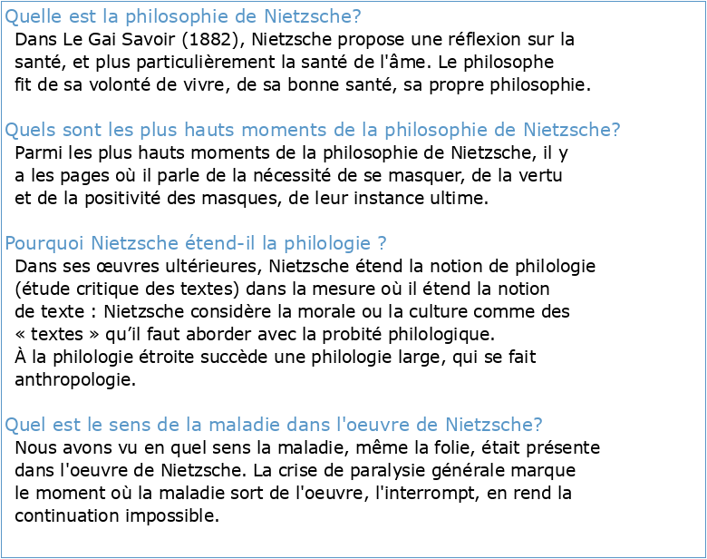 Nietzsche Philosophie et philologie