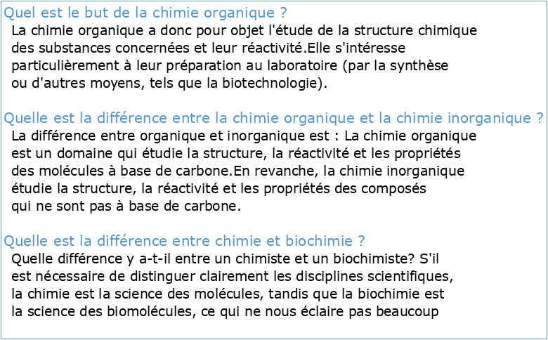 Option chimie organique et bioorganique