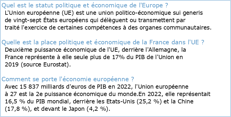 Quelles politiques économiques dans le cadre européen ?
