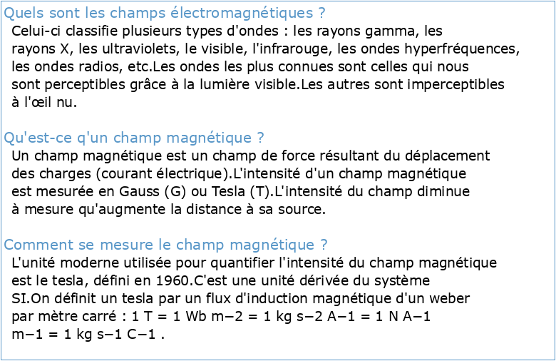 6 Champs Electromagnétiques
