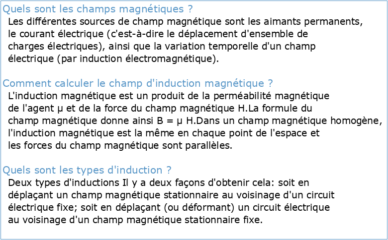 6 champ d'induction magnétique