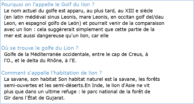Le golfe du Lion
