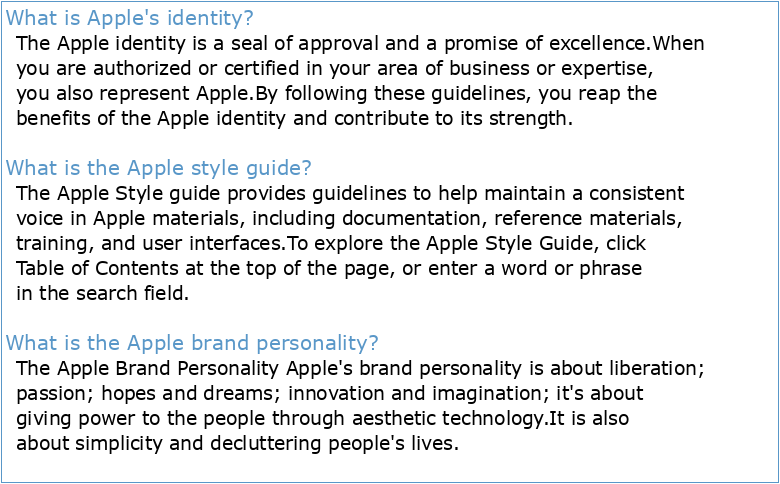 Apple Identity Guidelines