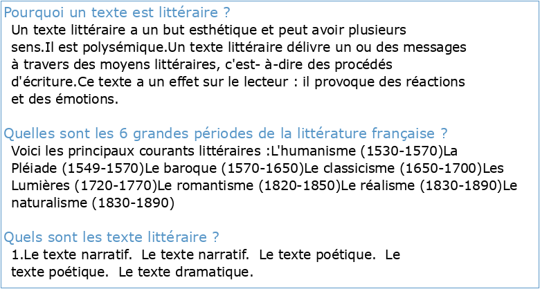 LMD1 Module : Initiation au texte littéraire/Semestre 2 R