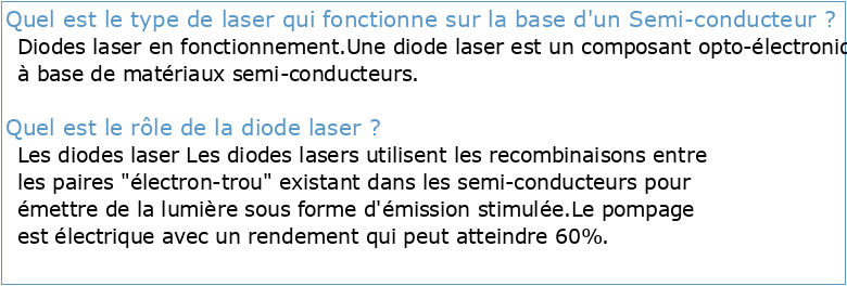 Lasers à semiconducteurs pompés optiquement