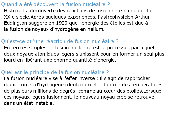 Les premières réactions de fusion nucléaire induites par laser