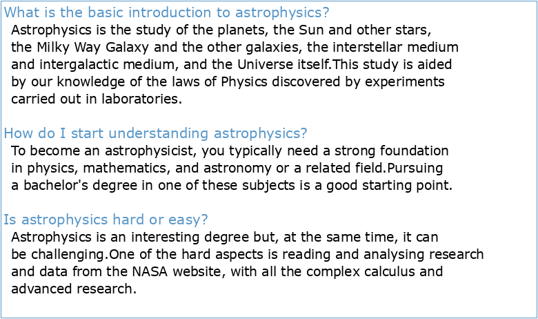 A Concise Introduction to Astrophysics