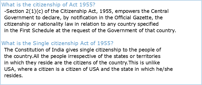 Section 2(1) (b) of the Citizenship Act 1955
